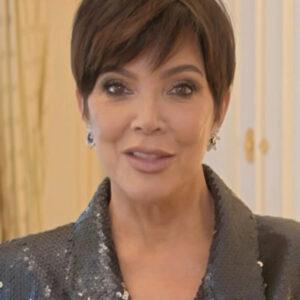 Kris Jenner with her signature pixie cut, showing a youthful glow in her latest appearance.